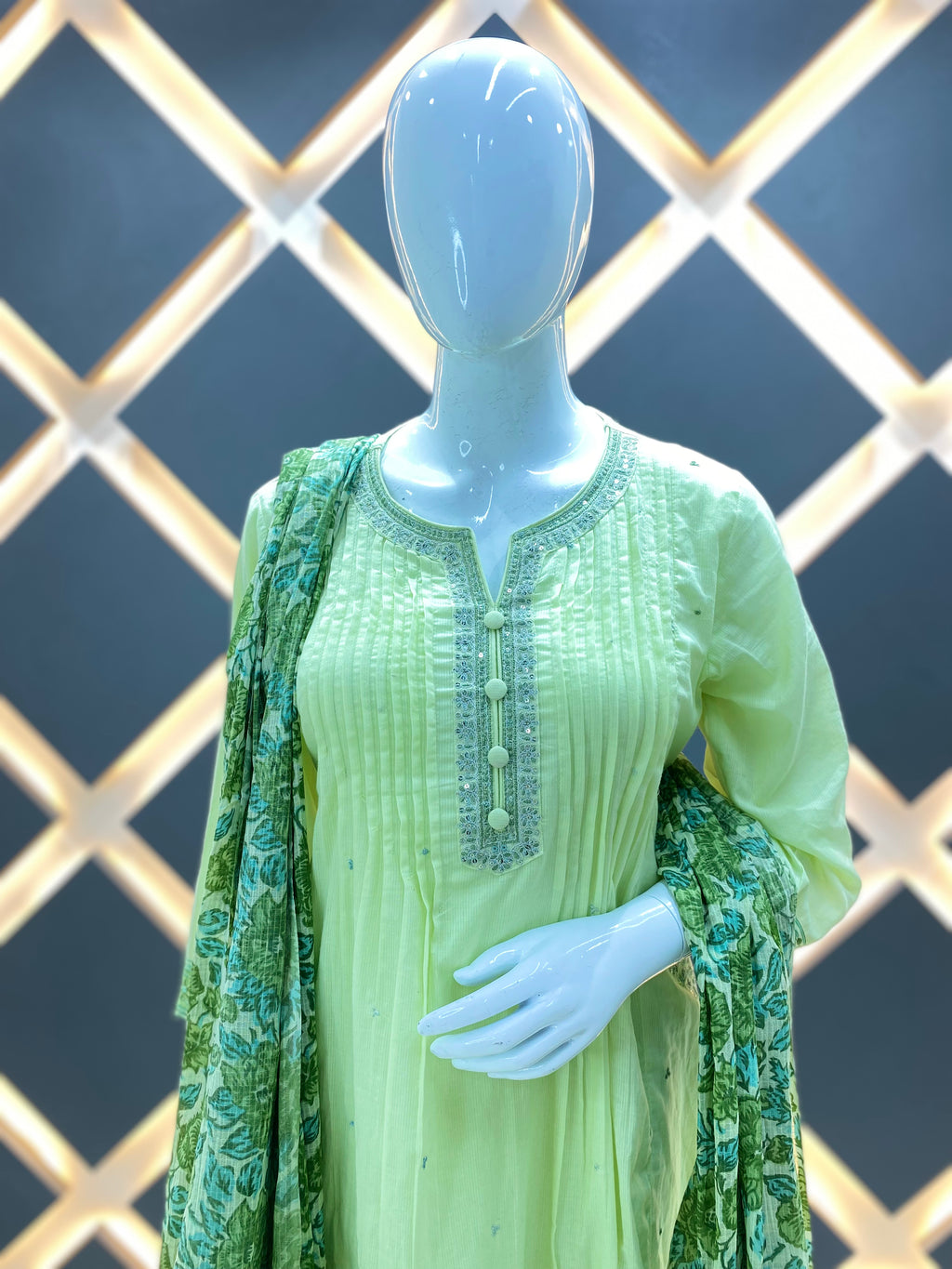 Mint Breeze Sally Cotton Set