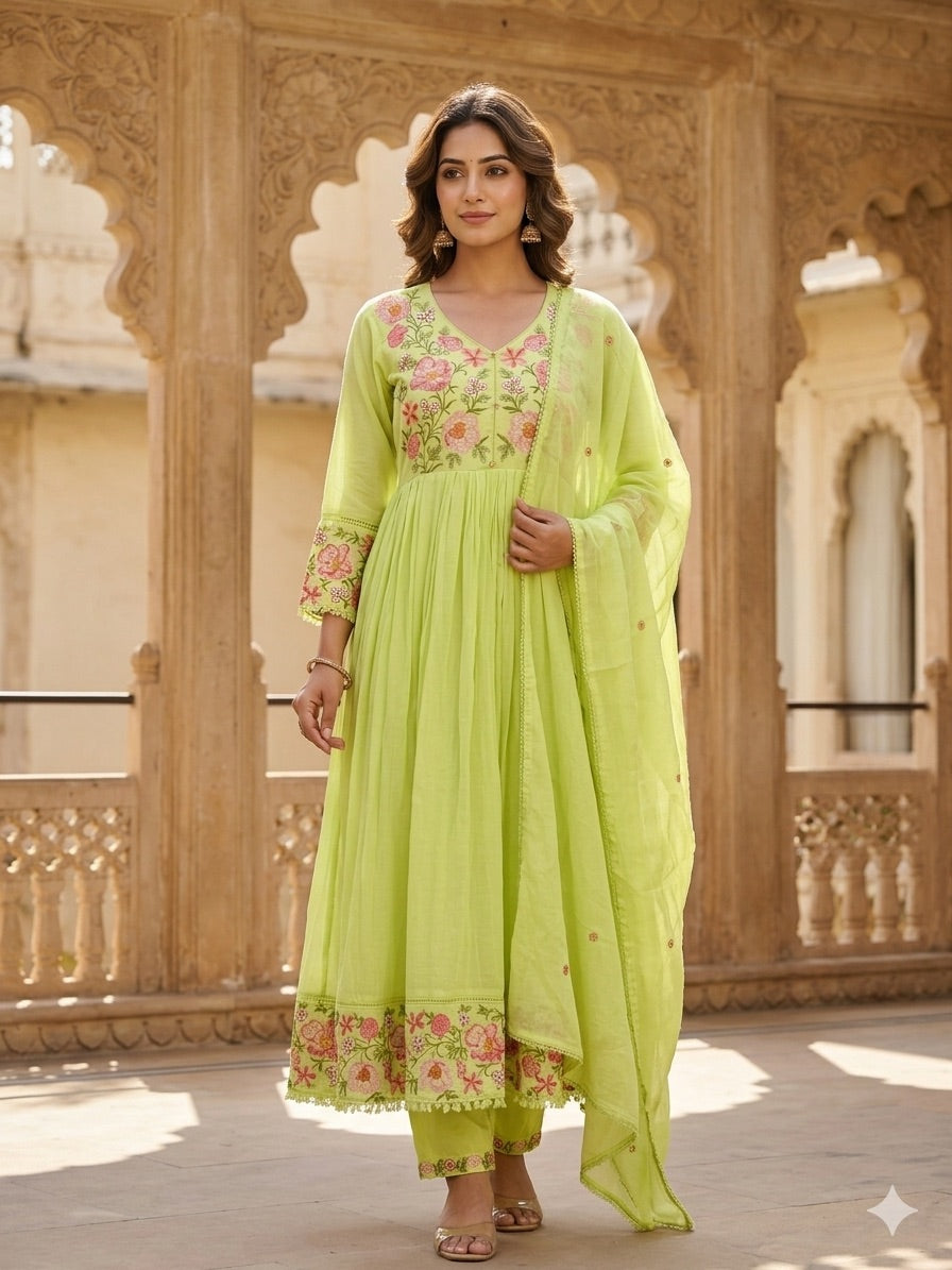 The Meadowland Anarkali Set