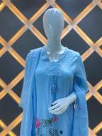 Serene Blue Mul Cotton Set