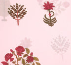 Blush Pink Floral Block-Printed Short Kurta Farshi Salwar Set